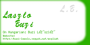 laszlo buzi business card